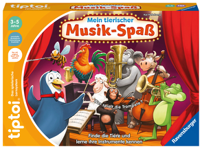 Ravensburger tiptoi Spiel 00169 Mein tierischer Musik-Spaß, Lernspiel für 1-4 Kinder von 3-5 Jahren von Haferkamp,  Kai