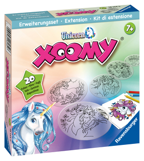 Ravensburger Xoomy Erweiterungsset Unicorn 18134 – Zauberhafte Einhörner zeichnen lernen, Kreatives Zeichnen und Malen für Kinder ab 7 Jahren