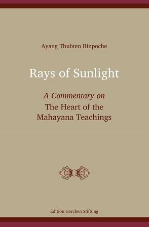 Rays of Sunlight von Staron,  Gabriele, Thubten Rinpoche,  Ayang