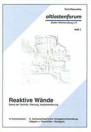 Reaktive Wände von Melzer,  Reiner, Schüth,  Christoph, Teutsch,  Georg