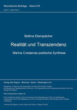 Realität und Transzendenz von Eberspächer,  Bettina