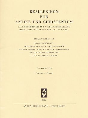 Reallexikon für Antike und Christentum