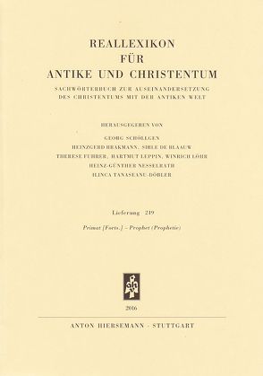 Reallexikon für Antike und Christentum