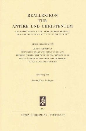 Reallexikon für Antike und Christentum