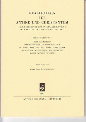 Reallexikon für Antike und Christentum