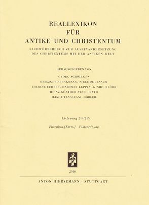 Reallexikon für Antike und Christentum