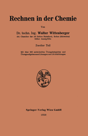 Rechnen in der Chemie von Wittenberger,  Walter