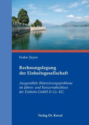 Rechnungslegung der Einheitsgesellschaft von Zeyer,  Fedor