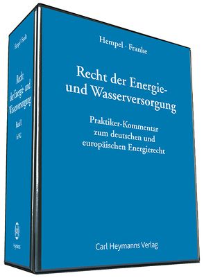 Recht der Energie- und Wasserversorgung von Decker,  Heinrich, Hempel,  Dietmar, Kampshoff,  Andree, Ludwig,  Wolfgang, Moraing,  Markus, Odenthal,  Hans, Schulte-Beckhausen,  Sabine