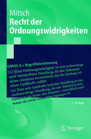 Recht der Ordnungswidrigkeiten von Mitsch,  Wolfgang