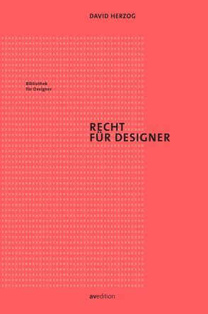 Recht für Designer von Herzog,  David