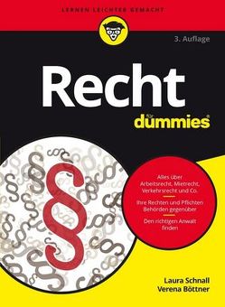 Recht für Dummies von Böttner,  Verena, Schnall,  Laura