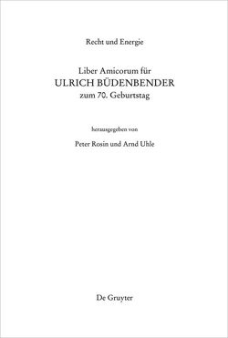 Recht und Energie von Rosin,  Peter, Uhle,  Arnd