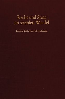 Recht und Staat im sozialen Wandel. von Achterberg,  Norbert, Krawietz,  Werner, Wyduckel,  Dieter