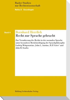 Recht zur Sprache gebracht von Herrlich,  Bernhard