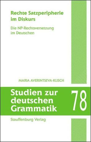 Rechte Satzperipherie im Diskurs von Averintseva-Klisch,  Maria