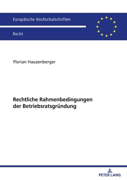 Rechtliche Rahmenbedingungen der Betriebsratsgründung von Hauzenberger,  Florian