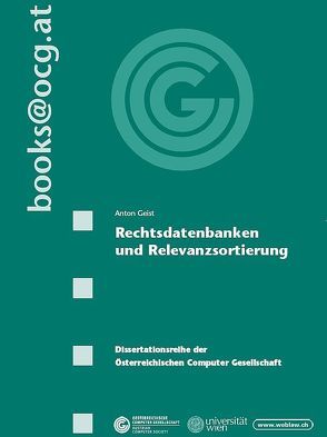 Rechtsdatenbanken und Relevanzsortierung von Geist,  Anton