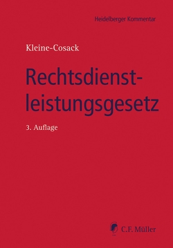 Rechtsdienstleistungsgesetz von Kleine-Cosack,  Michael