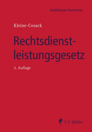 Rechtsdienstleistungsgesetz von Kleine-Cosack,  Michael