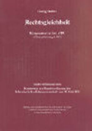 Rechtsgleichheit von Müller,  Georg