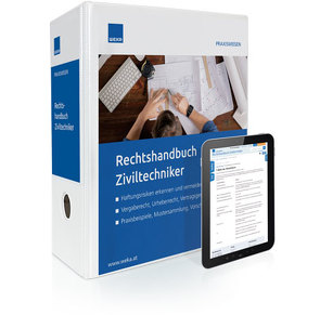 Rechtshandbuch Ziviltechniker von Albert,  Raphael LLB. oec., DI Piller,  Ernst, Dipl.Ing. Dr. Benda,  Peter, Dr. Scherzer,  Albert LL.M., Dr. Zahiragic,  Karin, Mag. Dalinger,  Anna Sophie, Mag. Fabian,  Lisa, Mag. Ilk,  Alexandra, Mag. Paoli,  Christoph, Mag. Rendl,  Sophie