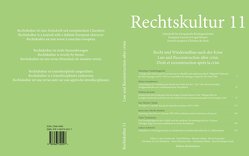 Rechtskultur 11 von Löhnig,  Martin