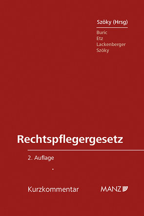 Rechtspflegergesetz von Szöky,  Walter