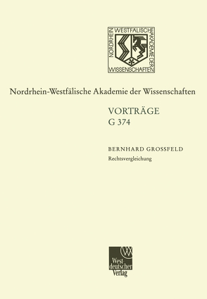 Rechtsvergleichung von Großfeld,  Bernhard