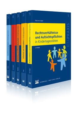 Rechtsverhältnisse und Aufsichtspflichten in Kindertagesstätten /Sicherheit und Gesundheit in Kindertagesstätten /Marketing und Öffentlichkeitsarbeit in Kindertagesstätten /Qualitätsmanagement in Kindertagestätten /Arbeitsrecht für ErzieherInnen von Kresnicka,  Tina, Kunz,  Torsten, Langen,  Tanja von, Schmidt,  Michael