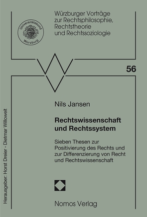 Rechtswissenschaft und Rechtssystem von Jansen,  Nils