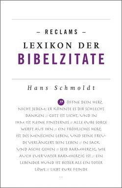 Reclams Lexikon der Bibelzitate von Schmoldt,  Hans