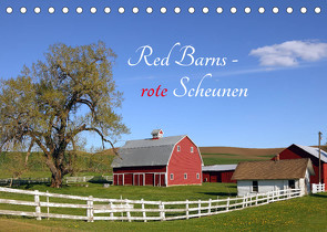 Red Barns – rote Scheunen (Tischkalender 2022 DIN A5 quer) von Grosskopf,  Rainer