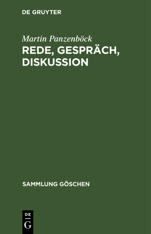 Rede, Gespräch, Diskussion von Panzenböck,  Martin