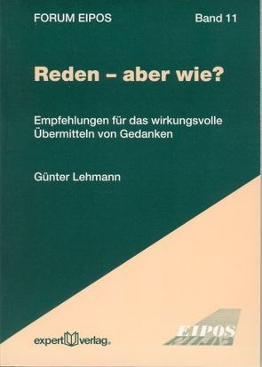 Reden – aber wie? von Lehmann,  Günter