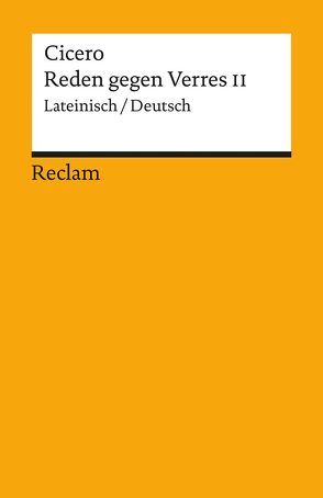 Reden gegen Verres II von Cicero, Krüger,  Gerhard