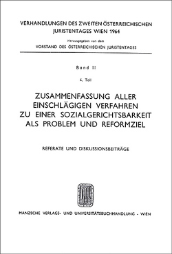 Ref.u.Diskb.zu Hellbling, Sozialgerichtsbarkeit als Problem und Reformziel von Mayer-Maly,  Theodor, Steinbach,  Friedrich