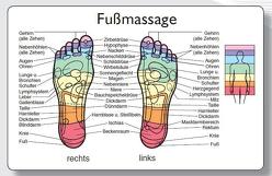 Reflexzonenmassagekarte „Fuß“ von J.Kamphausen Mediengruppe GmbH