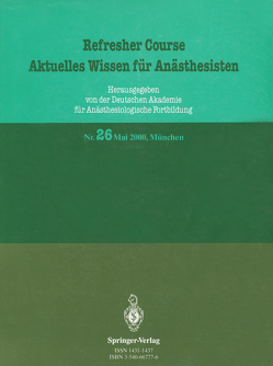 Refresher Course Aktuelles Wissen für Anästhesisten von Purschke,  Reinhard