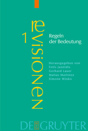 Regeln der Bedeutung von Jannidis,  Fotis, Lauer,  Gerhard, Martinez,  Matias, Winko,  Simone