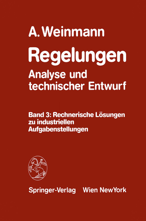 Regelungen Analyse und technischer Entwurf von Weinmann,  Alexander