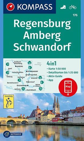 KOMPASS Wanderkarte Regensburg, Amberg, Schwandorf von KOMPASS-Karten GmbH