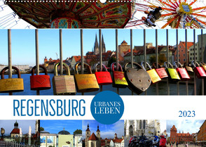 REGENSBURG – urbanes Leben (Wandkalender 2023 DIN A2 quer) von Bleicher,  Renate