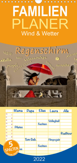 Regenschirm – Familienplaner hoch (Wandkalender 2022 , 21 cm x 45 cm, hoch) von Roder,  Peter