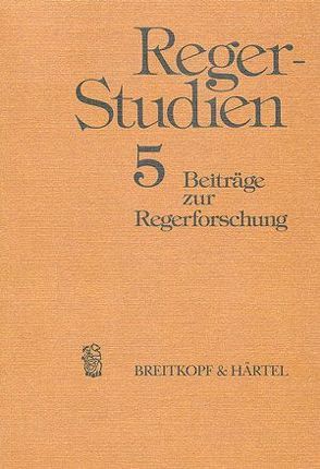 Reger Studien / Reger-Studien 5 von Shigihara,  Susanne