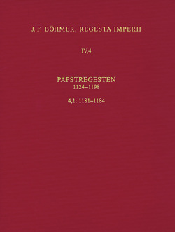 Regesta Imperii IV, 4, Lfg. 1: Lothar III. und Ältere Staufer