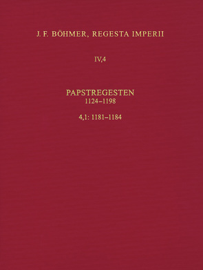 Regesta Imperii IV, 4, Lfg. 1: Lothar III. und Ältere Staufer