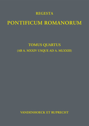 Regesta Pontificum Romanorum von Herbers,  Klaus, Jaffé,  Philipp, Werner,  Judith