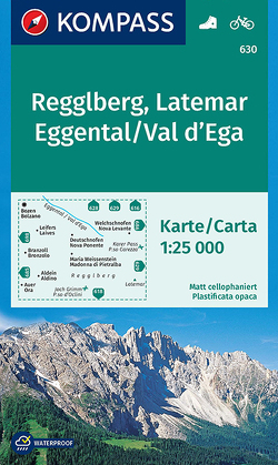 KOMPASS Wanderkarte Regglberg, Latemar, Eggental, Val d’Ega von KOMPASS-Karten GmbH