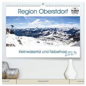 Region Oberstdorf – Kleinwalsertal und Nebelhorn (hochwertiger Premium Wandkalender 2024 DIN A2 quer), Kunstdruck in Hochglanz von Eisele,  Horst